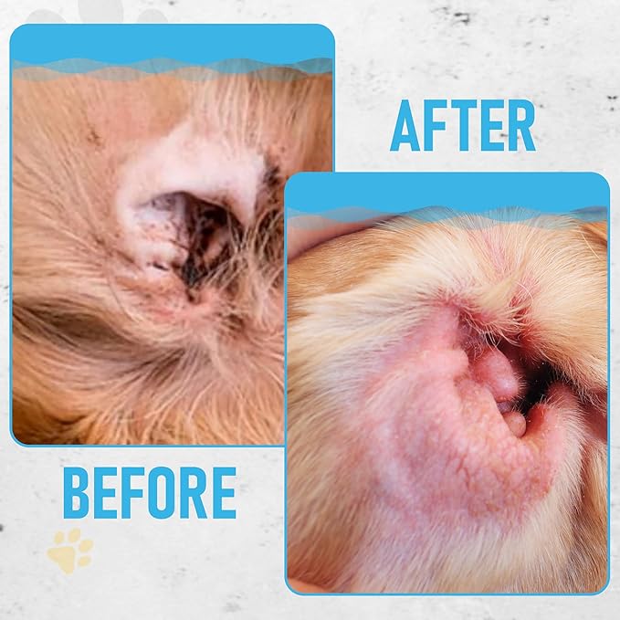 Dog Ear Wipes for Dog Yeast Wax Itch and Odor | Unscented Dog Ear Cleaner for Dogs | Natural Cleaning Puppy Ear Wipes | Soothing Ear Wipes for Pets Cat | Natural Ingredients | 125 XL Pcs