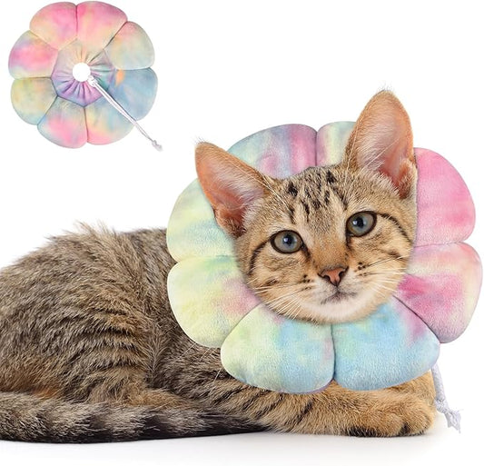 Dog Cat Surgical Recovery Cone Dog Protective Collar, Pet Recovery E-Collar Soft Neck Cone to Stop Licking Wound for Cats & Kittens Small Dog After Surgery