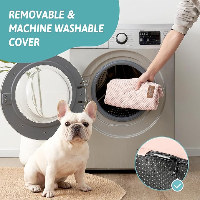 Extra Wide Dog Stairs with Tunnel, Detachable Large Pet Step for Small Medium Dog, Puppy or Cat, Ramp for High Bed, Couch, Sofa or Car, Stable, 19.7x33x22.4 inch, 5 Step, Pink