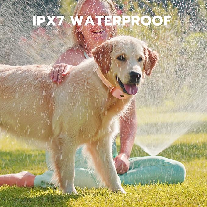 Dog Shock Collar with Remote Control - 3000Ft Dog Training Collar for 15-100lbs Small Medium Large Dogs, Adjustable IPX7 E Collar Beep Shock Vibration Modes with Flash Light