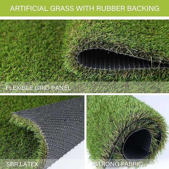 Dog Grass Pads 6 x 8 FT Artificial Grass Pee Pads for Dogs Potty Fake Grass Rug Turf Mat for Dogs Training Indoor Outdoor Garden Lawn Artificial Grass Rug