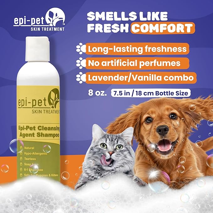 Cleansing Agent Pet Shampoo, 8 oz, White and Green (80518)