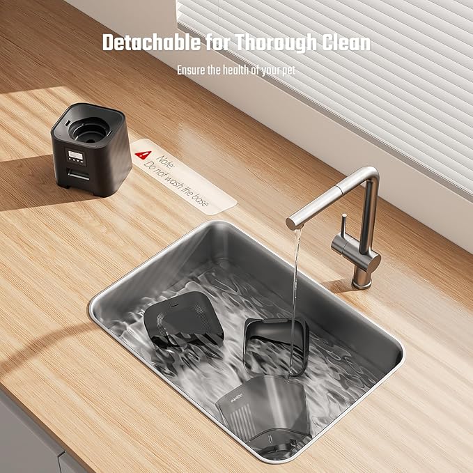 Espelho Automatic Cat Feeder- 4L Timed Cat Food Dispenser 1-6 Meals Control for Cat and Small Dog- Auto Pet Feeder with Desiccant Bag Keep Fresh for Reliable Easy Set Up and Clean- Voice Recorder