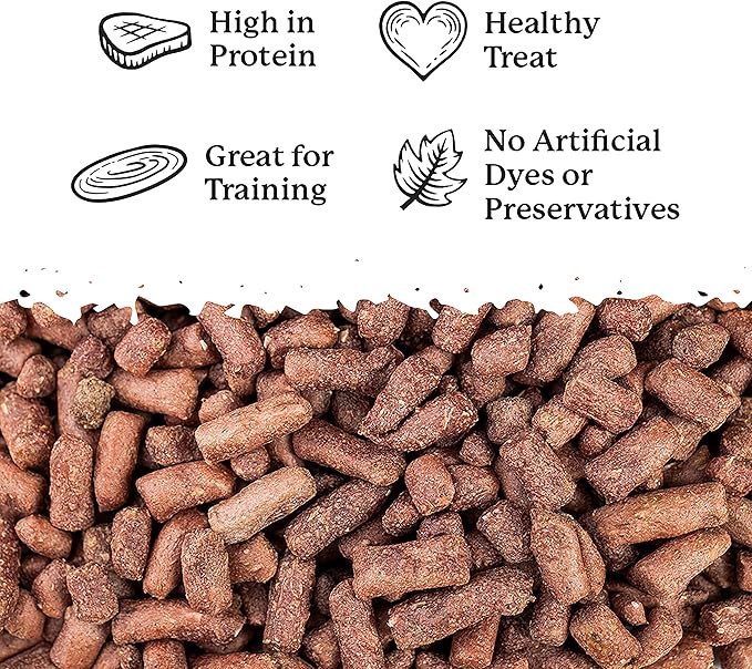 Dr. Harvey's Rabbit Bites Freeze-Dried Raw Dog Treats - Single Ingredient, All-Natural Rabbit Meat Protein for Dogs, Allergen-Free - 7 Ounces (3 Pack)