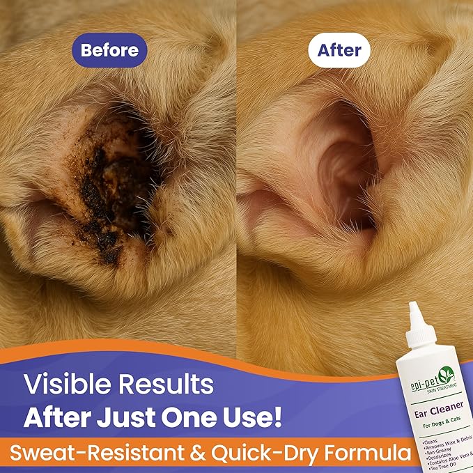 Ear Cleaner for Pets, 16-Ounce (90713)