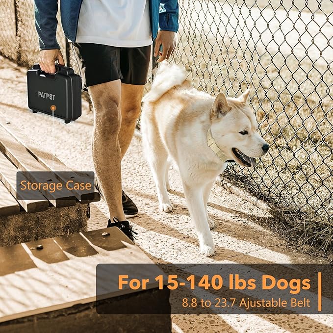 Dog Training Collar with APP Control - 2-in-1 E Collar for Dogs Training 1/2 Mile Range Bluetooth-Enabled Waterproof Dog Training Collar with Remote Control Electric Dog Collar for 15-140 Lbs Dogs